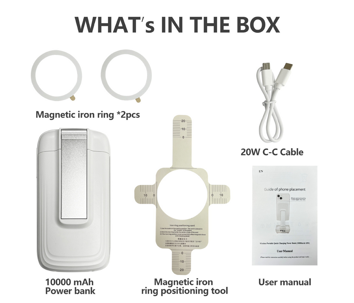 Techora™ Three-in-one Magsafe Wireless Power Bank